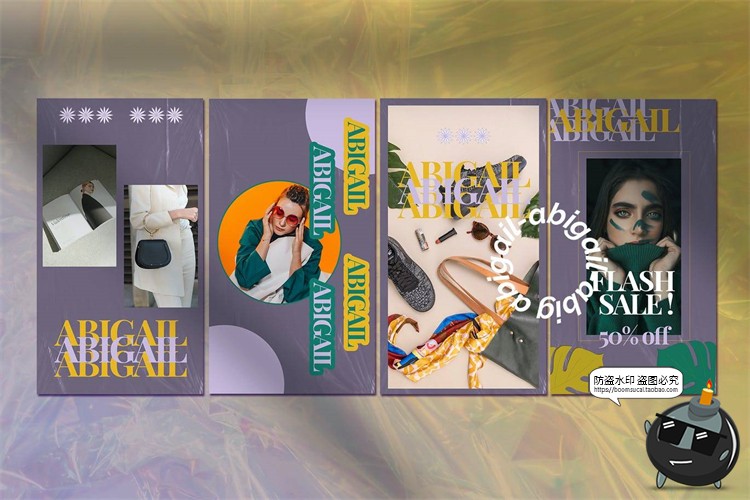 图片[7]-度假拼贴风格文字海报图文排版创意照片图片宣传排版PSD模板素材-设计猿