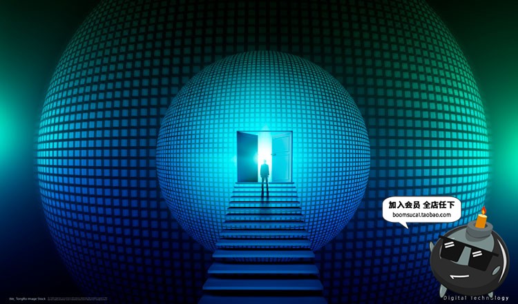 图片[4]-未来科技大气商务大数据人工智能技术宣传展板PSD海报设计PS素材-设计猿