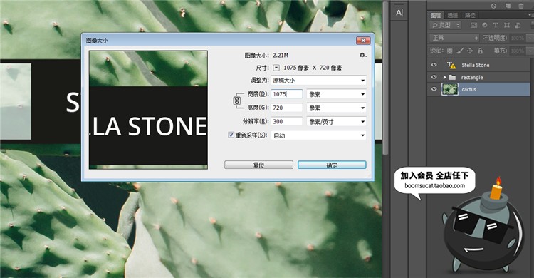 图片[1]-小清新简约植物卡片名片联系卡排版设计文艺PSD模板PS设计素材-设计猿