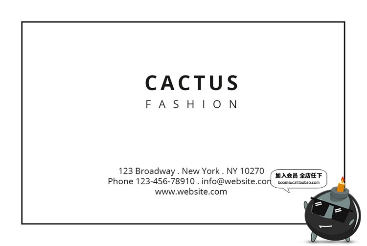 图片[7]-小清新简约植物卡片名片联系卡排版设计文艺PSD模板PS设计素材-设计猿