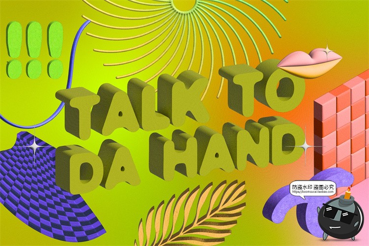 图片[2]-新复古艺术斑点波浪线水果3D立体抽象几何PNG免抠AI矢量图形素材-设计猿