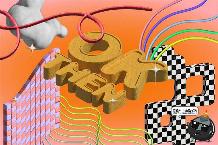 图片[4]-新复古艺术斑点波浪线水果3D立体抽象几何PNG免抠AI矢量图形素材-设计猿