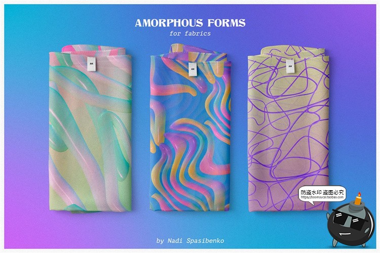 图片[6]-螺旋线状艺术扭曲狂野风格3D多彩渐变形状装饰元素PNG免抠素材-设计猿