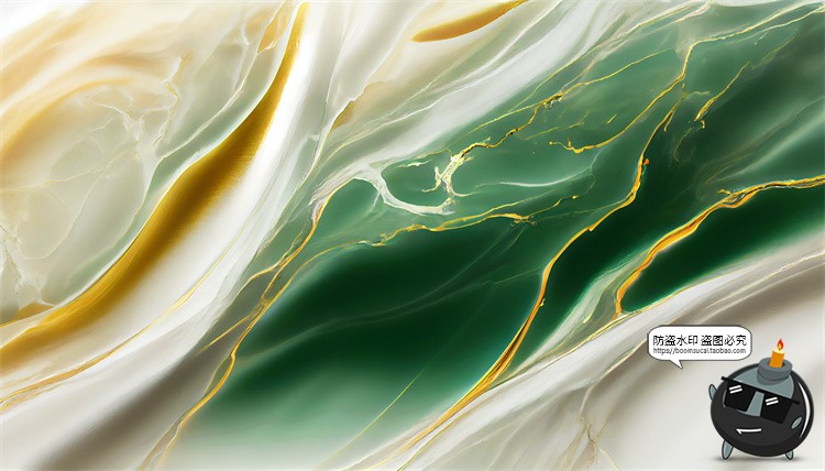 图片[2]-鎏金大理石高贵奢华光滑切面玉绿色白色材质材质背景JPG图片素材-设计猿