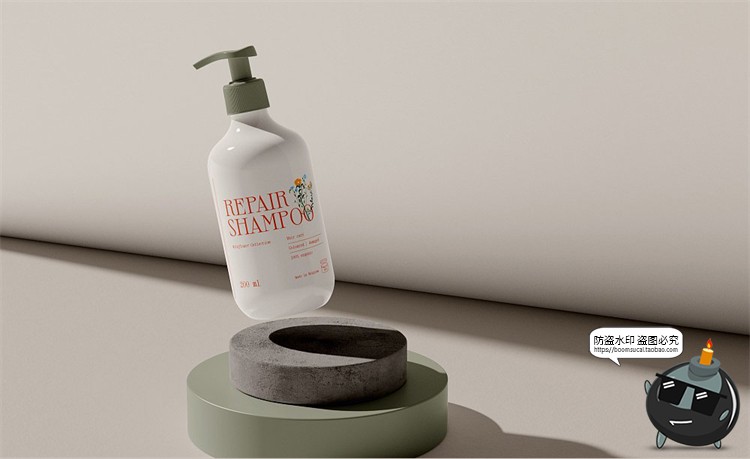 图片[11]-复古文艺花卉美妆香薰产品包装标签贴纸排版AI矢量PSD模板PS素材-设计猿