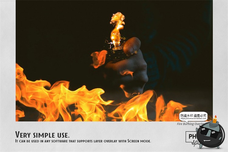 图片[6]-火焰燃烧火星四射火芒溅射效果照片叠加层后期合成JPG图片素材-设计猿