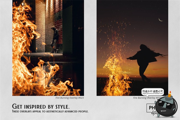 图片[7]-火焰燃烧火星四射火芒溅射效果照片叠加层后期合成JPG图片素材-设计猿