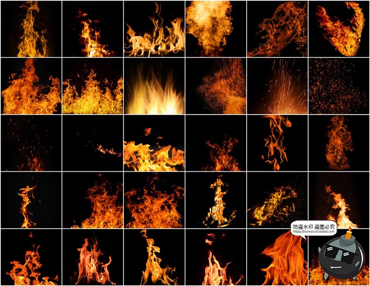 图片[9]-火焰燃烧火星四射火芒溅射效果照片叠加层后期合成JPG图片素材-设计猿