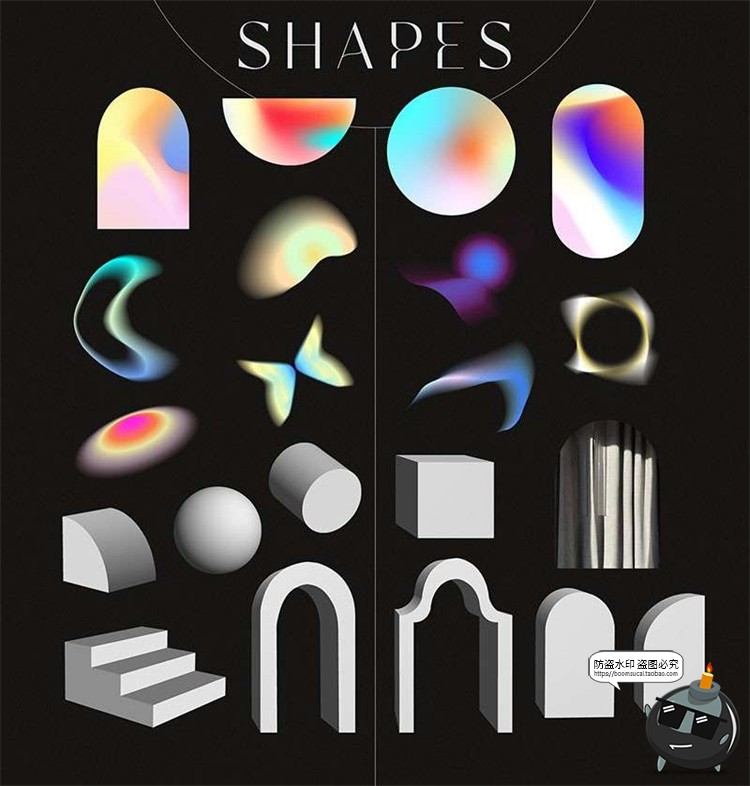 图片[4]-超现实梦幻拼贴手帐剪贴画动物鸟类建筑花朵景观物件PNG免抠素材-设计猿