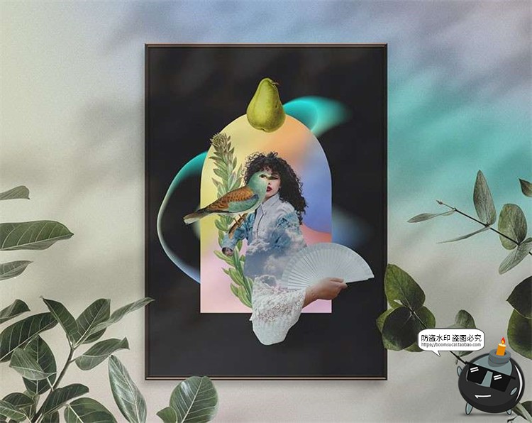 图片[12]-超现实梦幻拼贴手帐剪贴画动物鸟类建筑花朵景观物件PNG免抠素材-设计猿