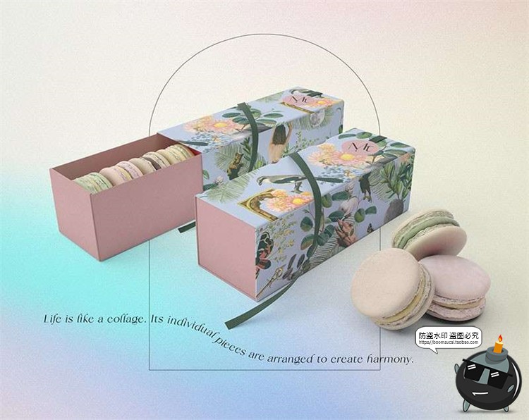 图片[13]-超现实梦幻拼贴手帐剪贴画动物鸟类建筑花朵景观物件PNG免抠素材-设计猿