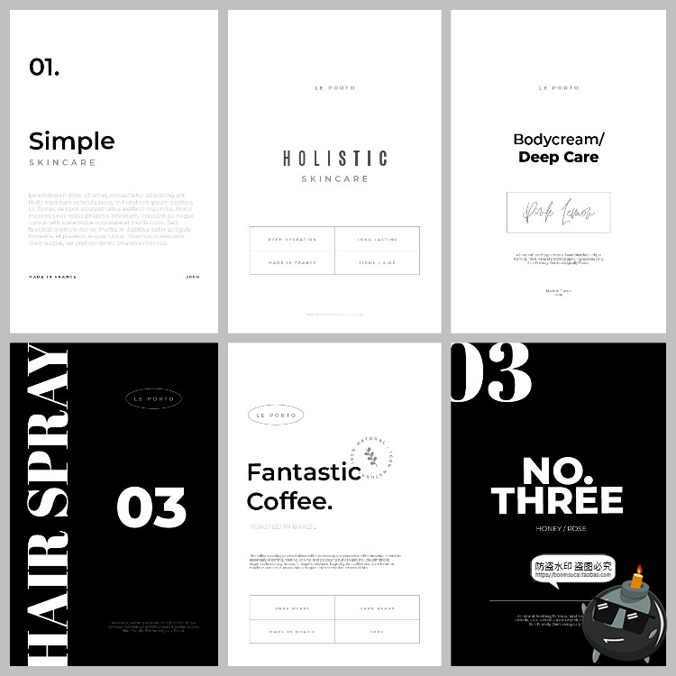 图片[10]-简约标签模板排版化妆品瓶罐子美容霜管咖啡自制包装AI矢量素材-设计猿