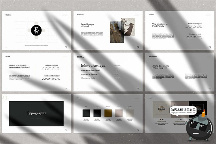 图片[2]-现代时尚极简时装品牌企业内部设计手册vi规范排版画册AI矢量素材-设计猿