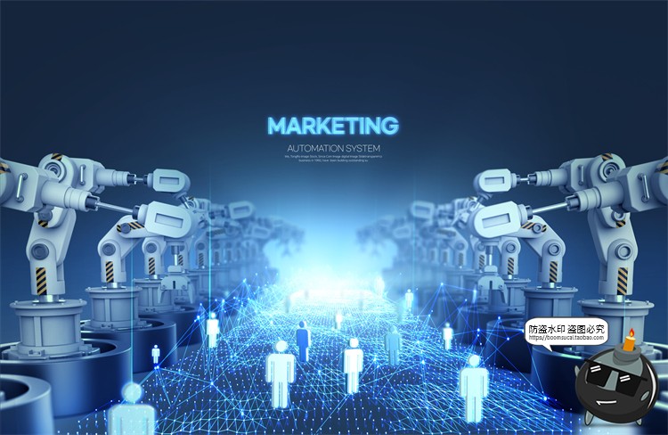 图片[7]-未来大数据智能机械臂自动化机器人生产科技主视觉PSD海报素材-设计猿