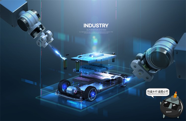 图片[8]-未来大数据智能机械臂自动化机器人生产科技主视觉PSD海报素材-设计猿