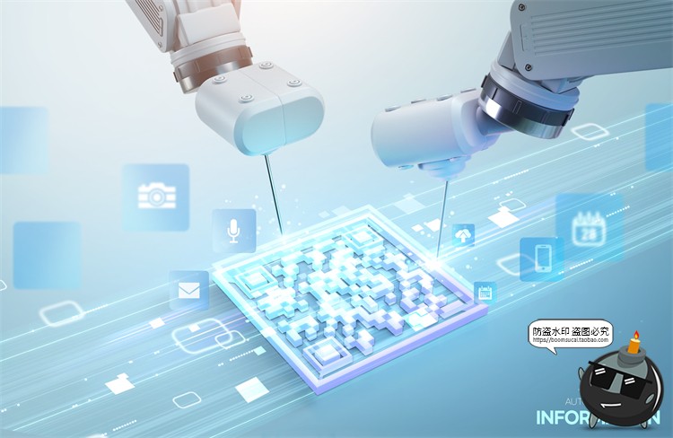 图片[9]-未来大数据智能机械臂自动化机器人生产科技主视觉PSD海报素材-设计猿