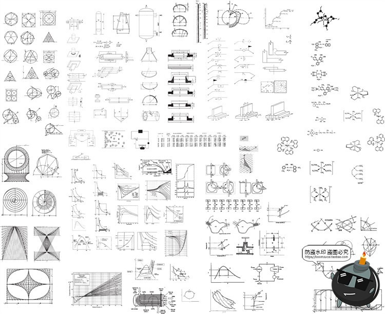 图片[4]-机能几何数理化线稿公式草稿数据图表图标AI矢量图形PNG免抠素材-设计猿