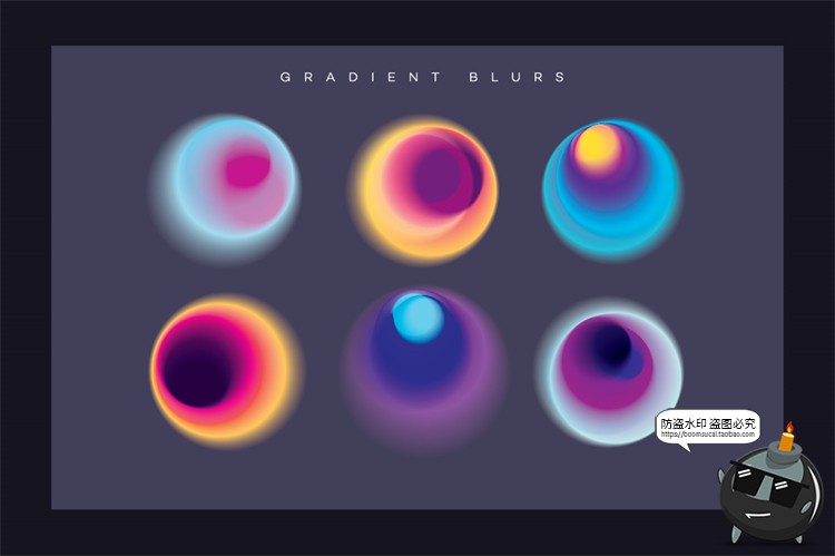 图片[4]-未来派复古赛博朋克基础元素全息渐变形状AI矢量PNG免抠设计素材-设计猿