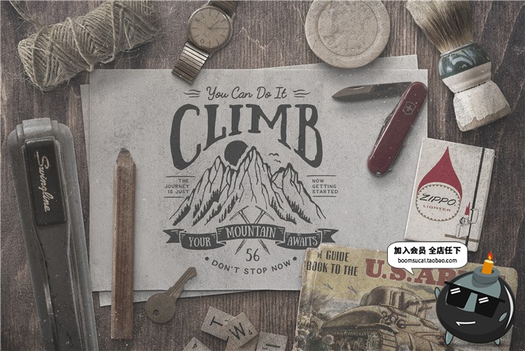 图片[13]-时光怀旧古董场景古老工作桌面物品焦点图元素PSD模板PS设计素材-设计猿