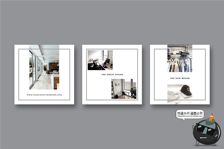 图片[5]-白色极简简约风格故事贴图记录生活海报图文排版PSD模板PS素材-设计猿