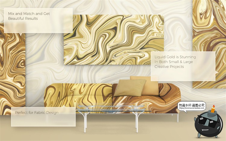 图片[17]-鎏金抽象艺术液体奢华金属扭曲流体渐变纹理背景底纹JPG图片素材-设计猿