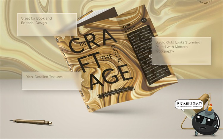 图片[20]-鎏金抽象艺术液体奢华金属扭曲流体渐变纹理背景底纹JPG图片素材-设计猿