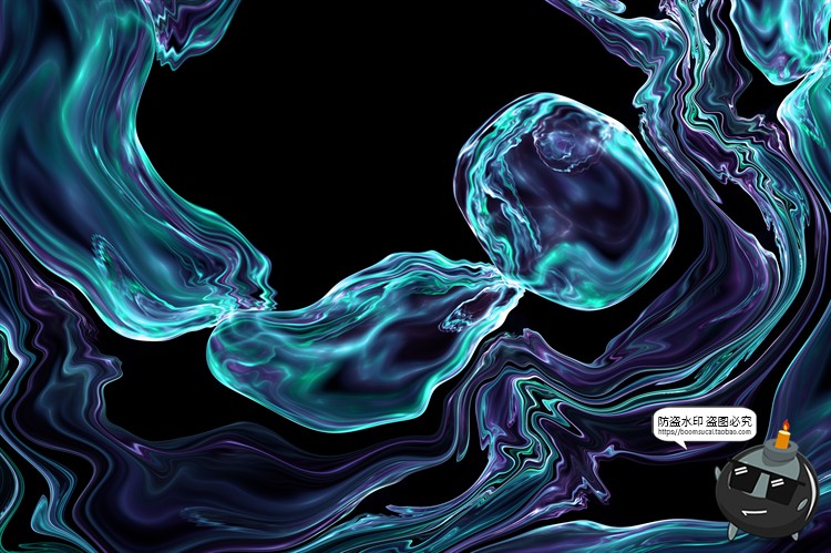 图片[7]-科幻液态抽象液体流体变异扭曲异形光效背景底纹纹理JPG图片素材-设计猿