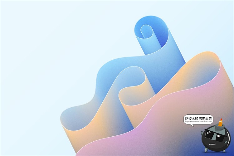 图片[11]-简约清新创意折纸边缘曲折渐变配色背景底纹理AI矢量JPG图片素材-设计猿