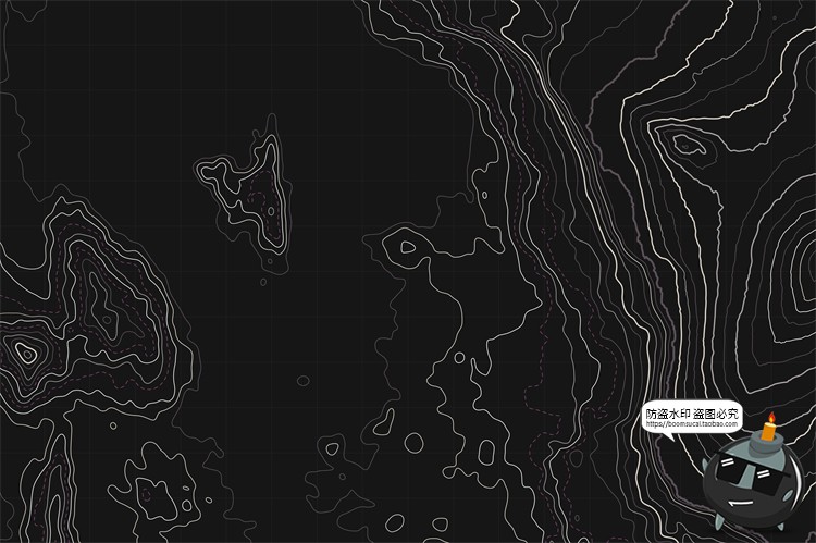 图片[6]-抽象地理地形山脉图案等高线背景底纹纹理AI矢量PNG免抠装饰素材-设计猿