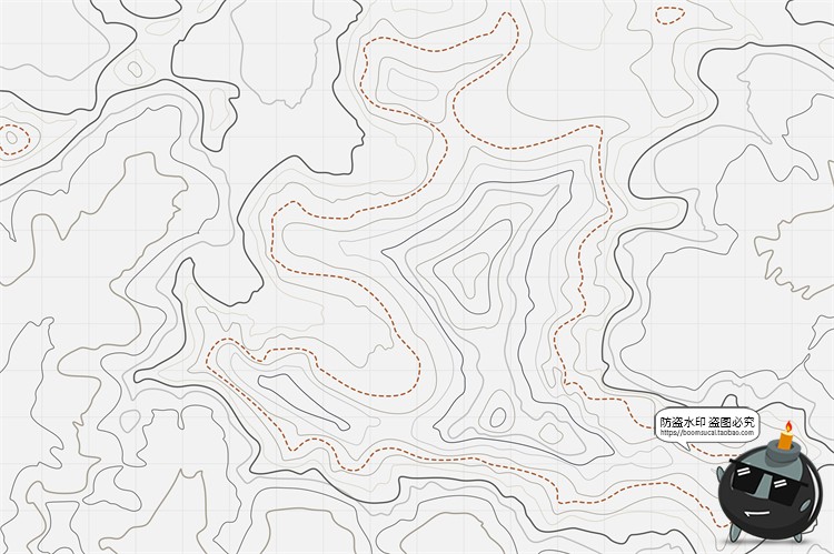 图片[9]-抽象地理地形山脉图案等高线背景底纹纹理AI矢量PNG免抠装饰素材-设计猿