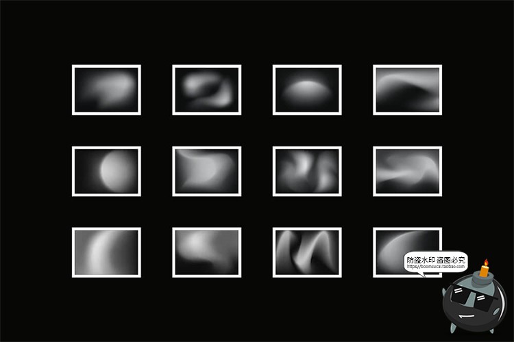 图片[3]-弥散噪点光晕复古渐变科技发布会海报背景底纹PSD模板JPG图片素材-设计猿