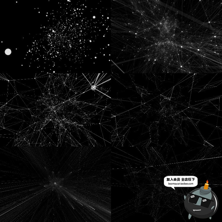 图片[3]-神经元效果网络科幻背景几何多边形线条节点三维空间JPG图片素材-设计猿