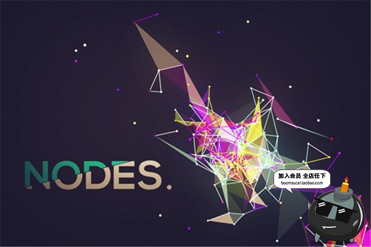 图片[5]-神经元效果网络科幻背景几何多边形线条节点三维空间JPG图片素材-设计猿