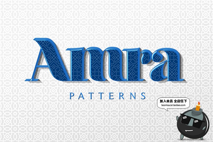 图片[2]-奢华花纹时尚清新彩色3D立体艺术特效文字效果图层PSD样式PS素材-设计猿