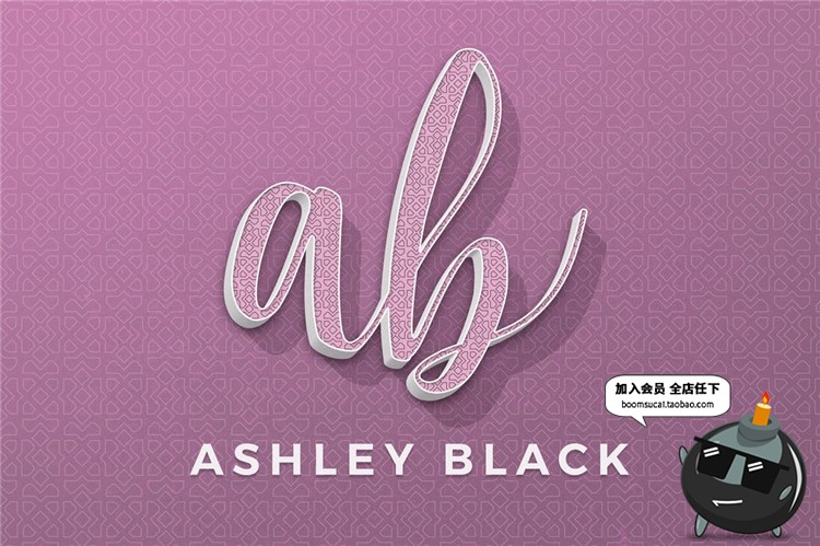 图片[3]-奢华花纹时尚清新彩色3D立体艺术特效文字效果图层PSD样式PS素材-设计猿