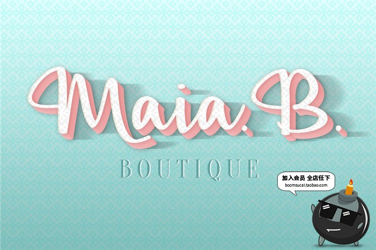 图片[11]-奢华花纹时尚清新彩色3D立体艺术特效文字效果图层PSD样式PS素材-设计猿