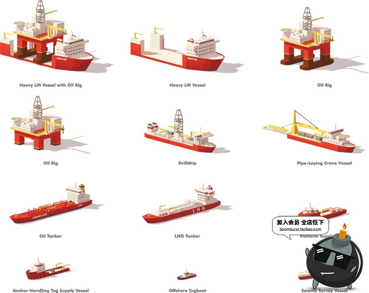 图片[10]-2.5D立体等距建筑场景方块元素图案房屋Ui创意装饰卡通AI矢量素材-设计猿