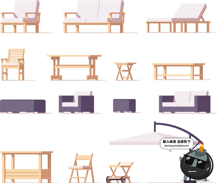 图片[18]-2.5D立体等距建筑场景方块元素图案房屋Ui创意装饰卡通AI矢量素材-设计猿