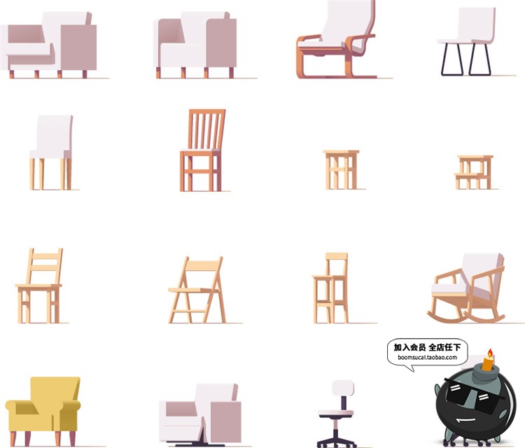 图片[20]-2.5D立体等距建筑场景方块元素图案房屋Ui创意装饰卡通AI矢量素材-设计猿