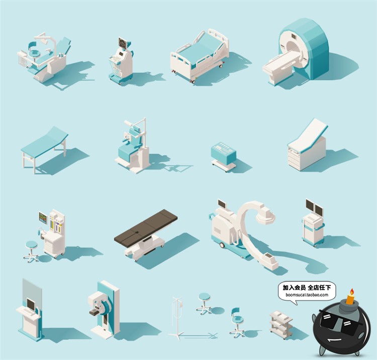 图片[21]-2.5D立体等距建筑场景方块元素图案房屋Ui创意装饰卡通AI矢量素材-设计猿