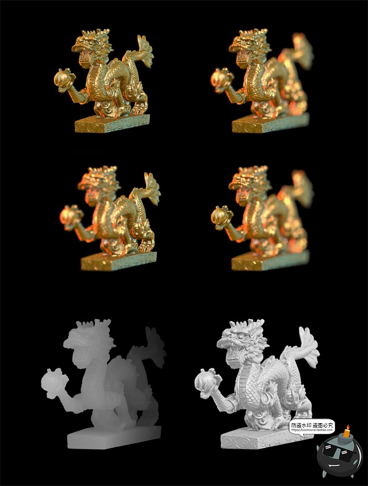 图片[3]-抽象希腊风石膏雕塑半身像摆件石柱装饰元素后期TIF合成PSD素材-设计猿