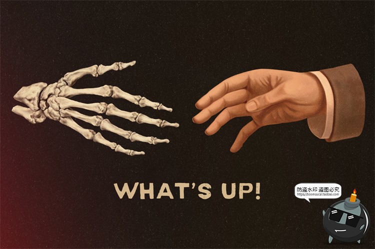 图片[5]-复古欧式风格潮流手势插画装饰元素创意海报PNG免抠PSD模板PS素材-设计猿