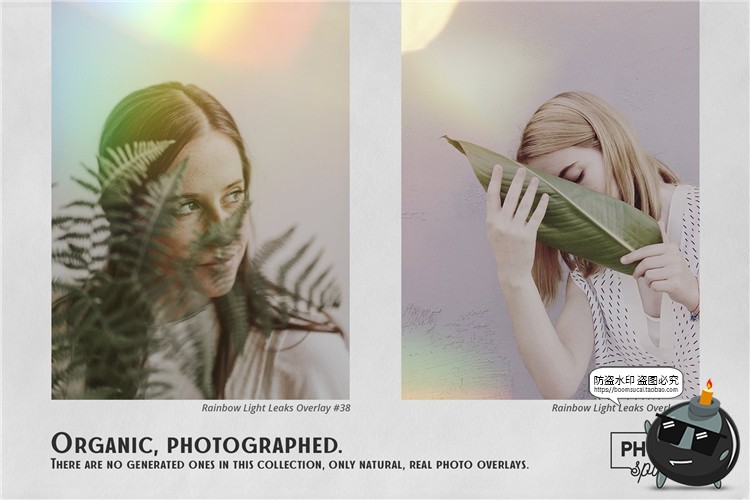 图片[2]-优雅文艺彩虹色光晕梦幻光斑光效阳光JPG图片叠加后期合成PS素材-设计猿