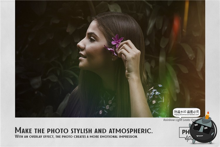 图片[7]-优雅文艺彩虹色光晕梦幻光斑光效阳光JPG图片叠加后期合成PS素材-设计猿