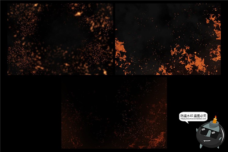 图片[14]-火焰火花火光燃烧火海效果黑底高清JPG图片后期合成叠加PS素材-设计猿
