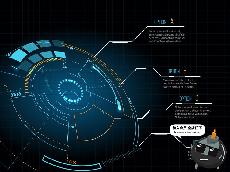 图片[6]-未来现代高科技圆环眼球游戏机械风UI界面显示模板AI矢量设计素材-设计猿