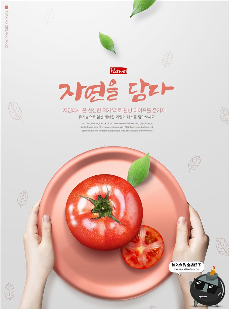 图片[11]-韩式餐饮美食水果蔬菜厨房健康绿色餐厅墙画海报PSD模板PS素材-设计猿