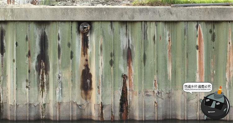 图片[3]-隔板金属框架围栏生锈破旧废墟废土荒芜风格后期合成JPG图片素材-设计猿