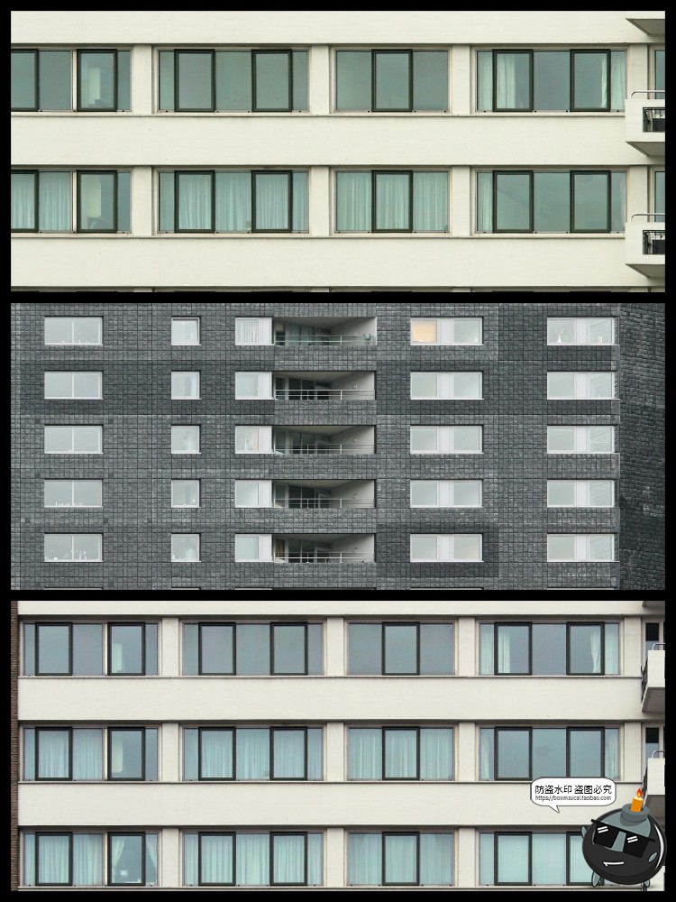 图片[3]-高层建筑对立面贴图窗户西方现代建筑高楼大厦场景图JPG图片素材-设计猿