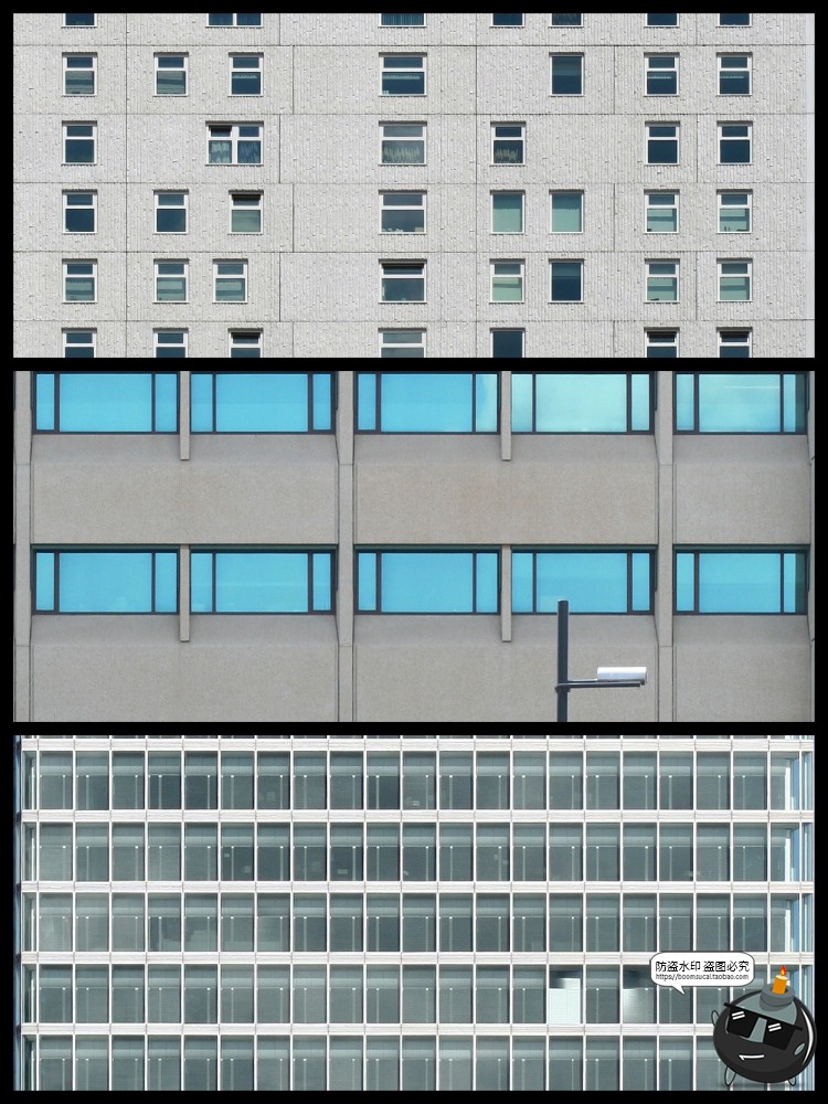 图片[5]-高层建筑对立面贴图窗户西方现代建筑高楼大厦场景图JPG图片素材-设计猿